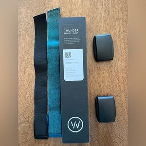 Whoop 3.0 Bundle with 2 black bands and 2 chargers. Teal band is NOT included.